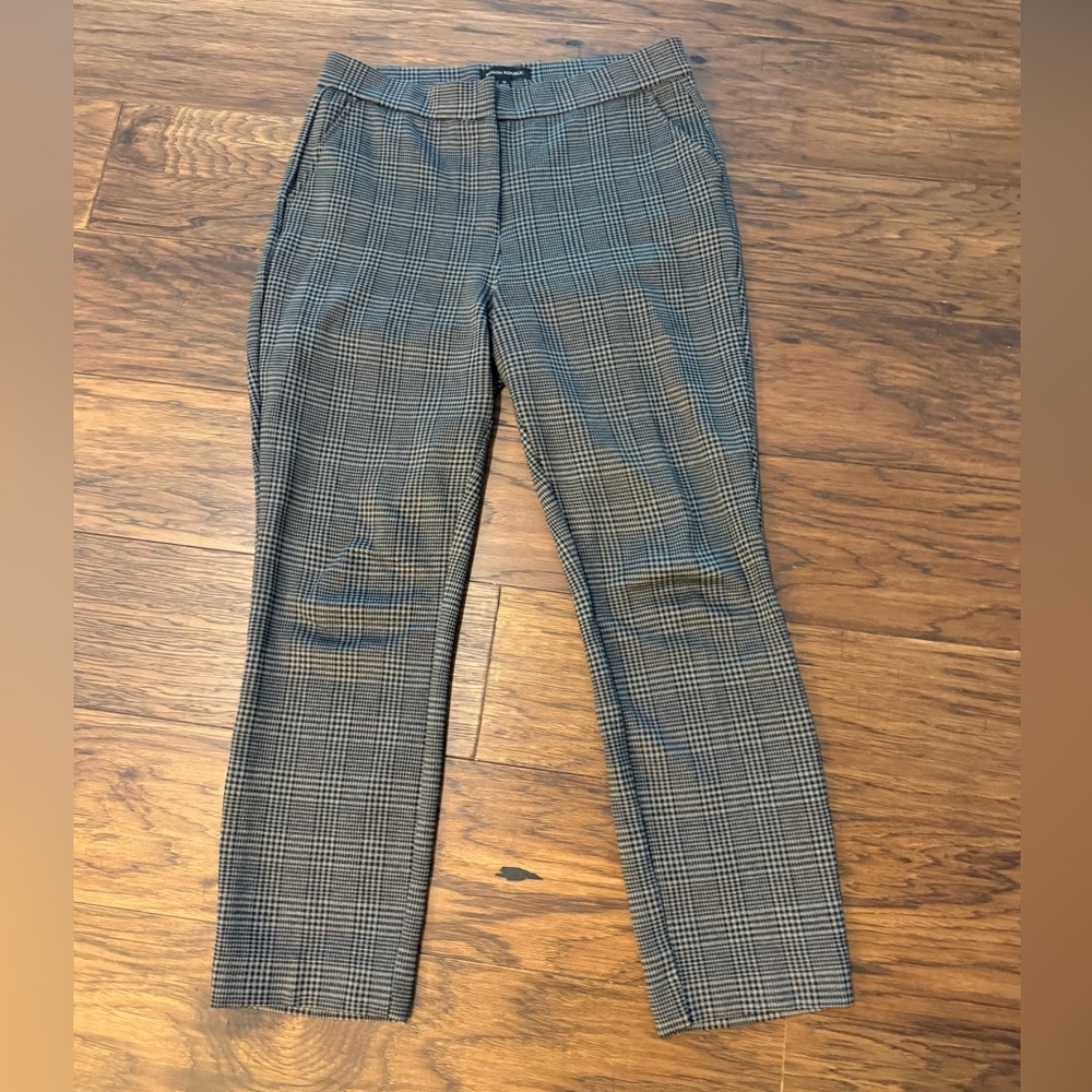 Banana Republic Black and Gray Houndstooth Blazer